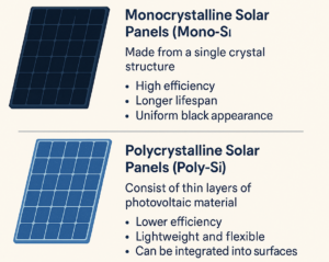 solar panel types